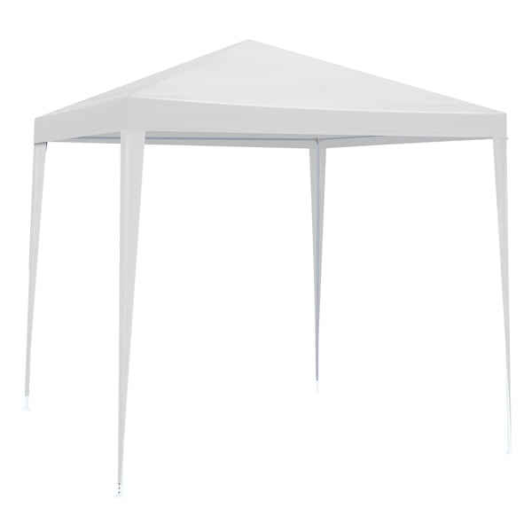6.5'x6.5' Outdoor Party Tent, Waterproof Canopy with 4 Removable Sidewalls, 2 Doors & 2 Clear Windows, Portable Gazebo for Wedding, Backyard BBQ, White