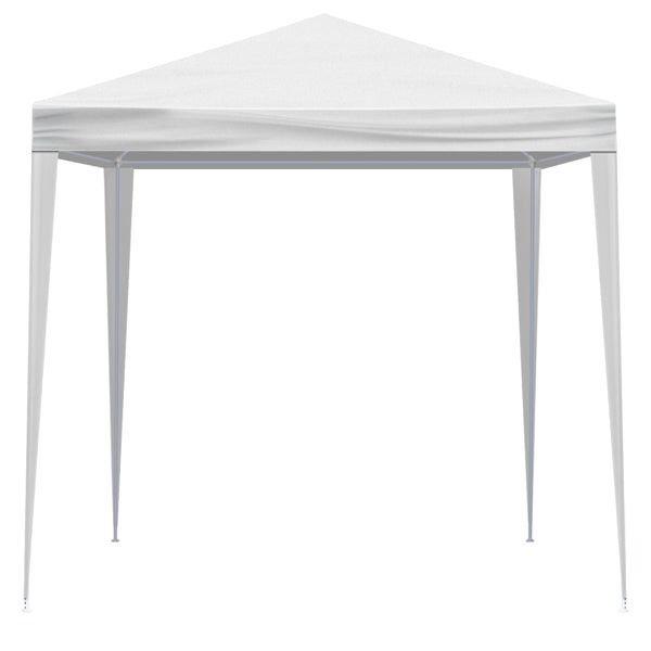 6.5'x6.5' Outdoor Party Tent, Waterproof Canopy with 4 Removable Sidewalls, 2 Doors & 2 Clear Windows, Portable Gazebo for Wedding, Backyard BBQ, White