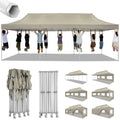 10x30ft Pop Up Canopy Tent Gazebo Party Heavy Duty Marquee Awning With 8 Sidewall Outdoor Commercial Event Instant Tent Gazebo