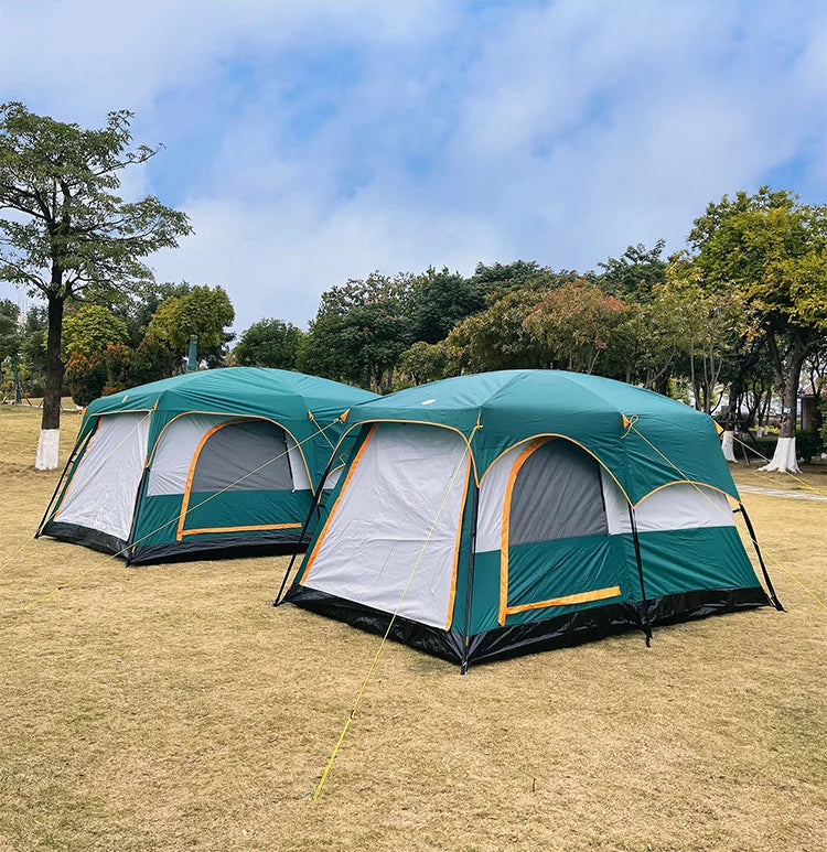 6 - 10 People Family Tour Hiking Picnic Rain-proof Mosquito-proof Wind-proof Camping Tent Outdoor  2 Rooms tent