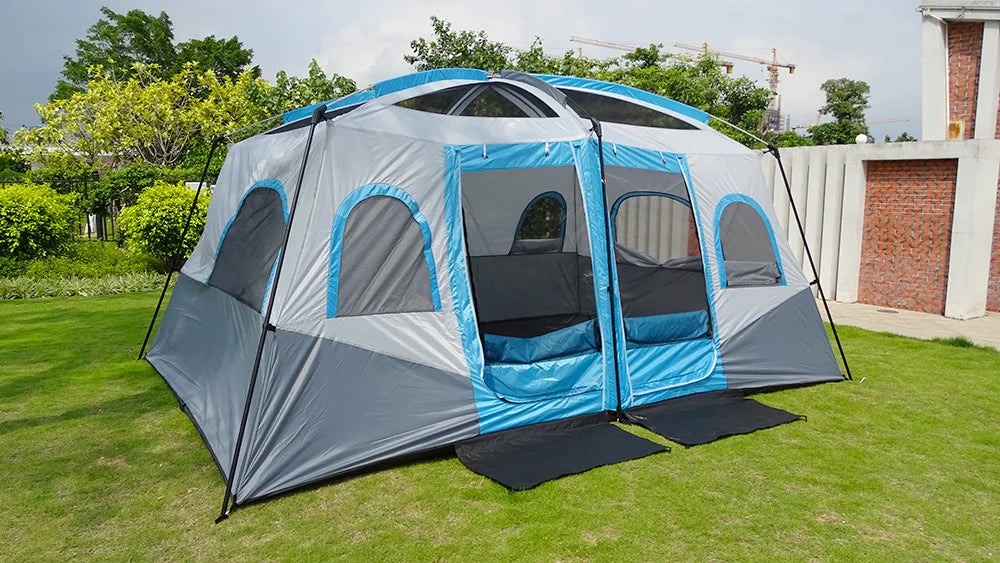 8 10 12 Person Large Family Camping Tent Waterproof Outdoor Cabin Shelter for Spacious Group Camping Events Marquee