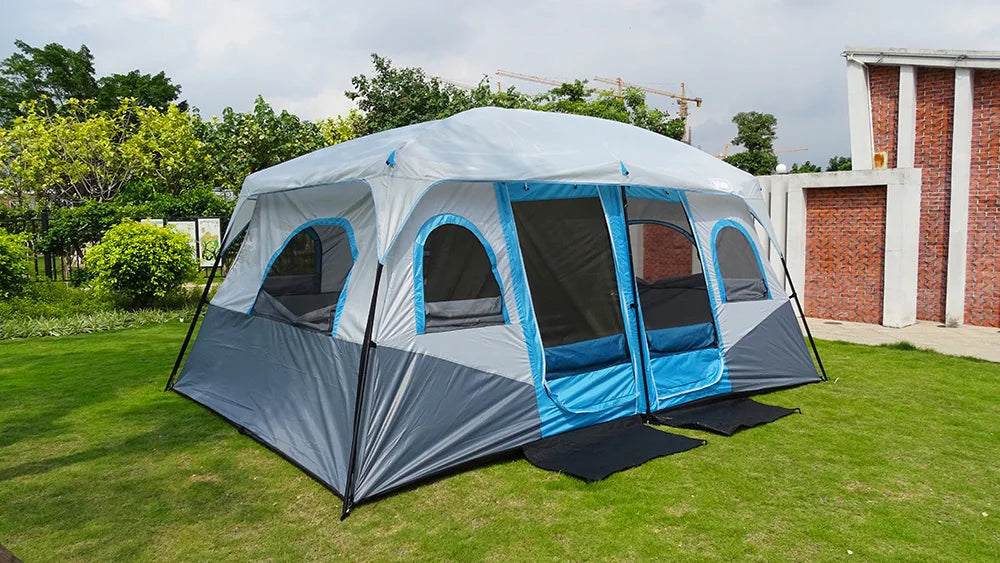 8 10 12 Person Large Family Camping Tent Waterproof Outdoor Cabin Shelter for Spacious Group Camping Events Marquee