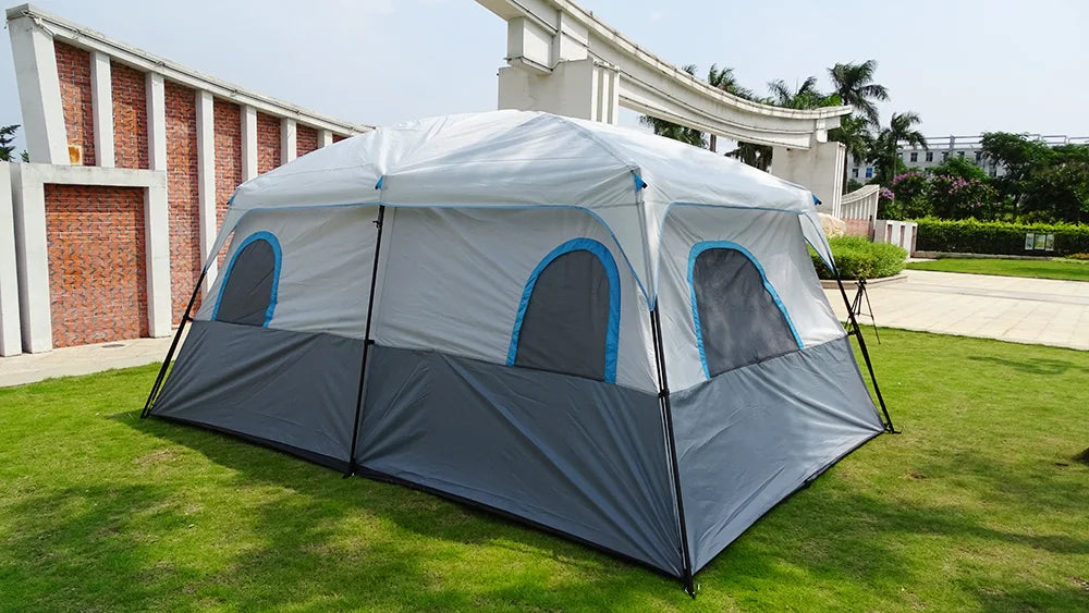 8 10 12 Person Large Family Camping Tent Waterproof Outdoor Cabin Shelter for Spacious Group Camping Events Marquee