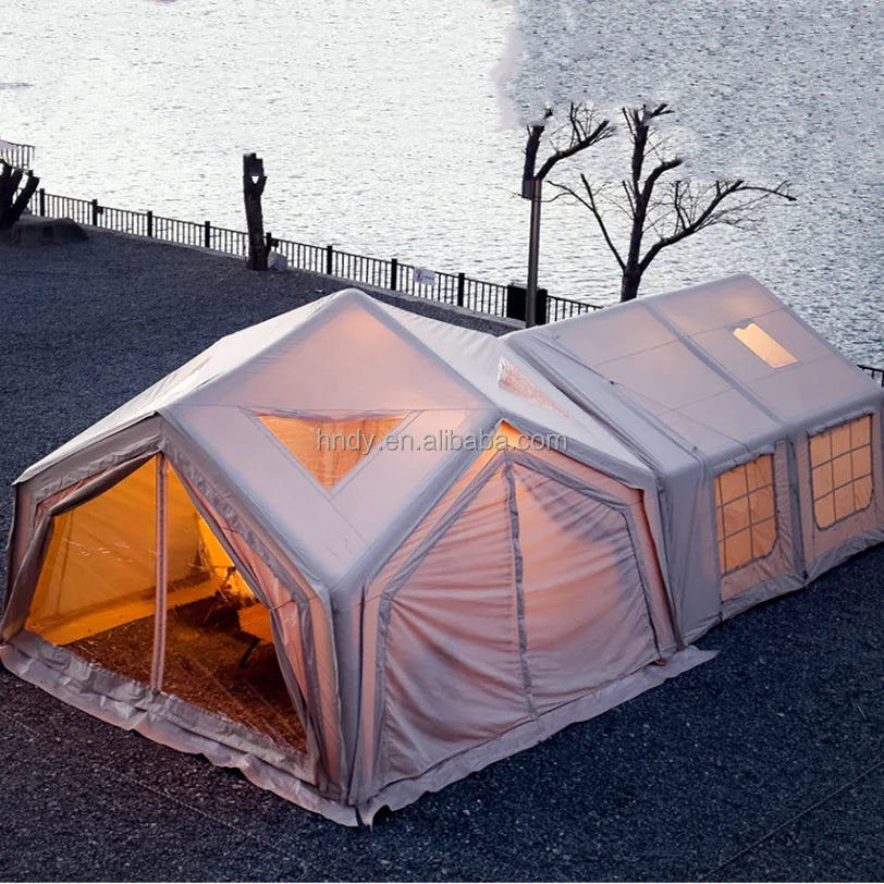 Hot sale! Large Luxury Waterproof Durable Inflatable Outdoor Camping  Tent  For 8-10 Persons- Limited time discount