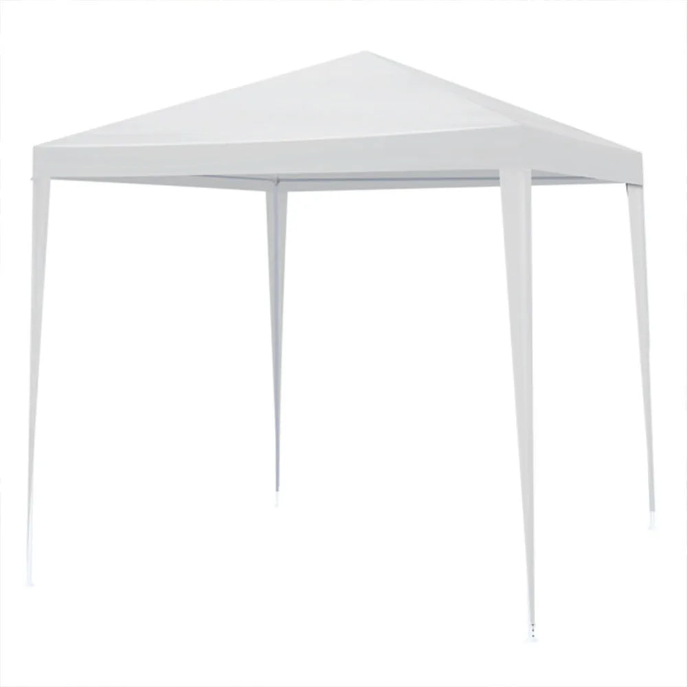 Gazebo de jardin extérieur de 6,5x6,5 pieds, tente de fête de mariage, chapiteau avec 4 parois latérales amovibles