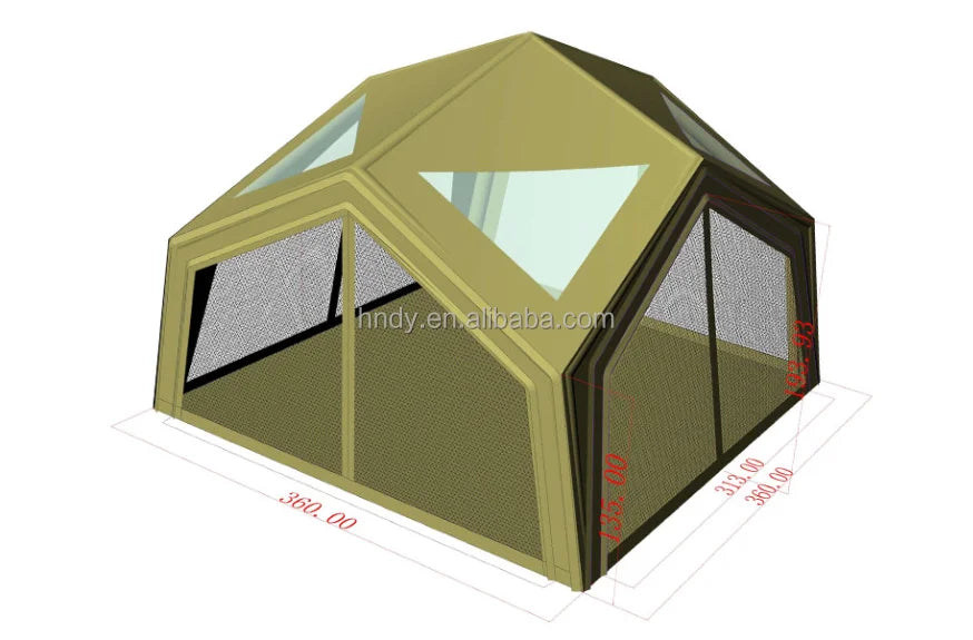 Hot sale! Large Luxury Waterproof Durable Inflatable Outdoor Camping  Tent  For 8-10 Persons- Limited time discount