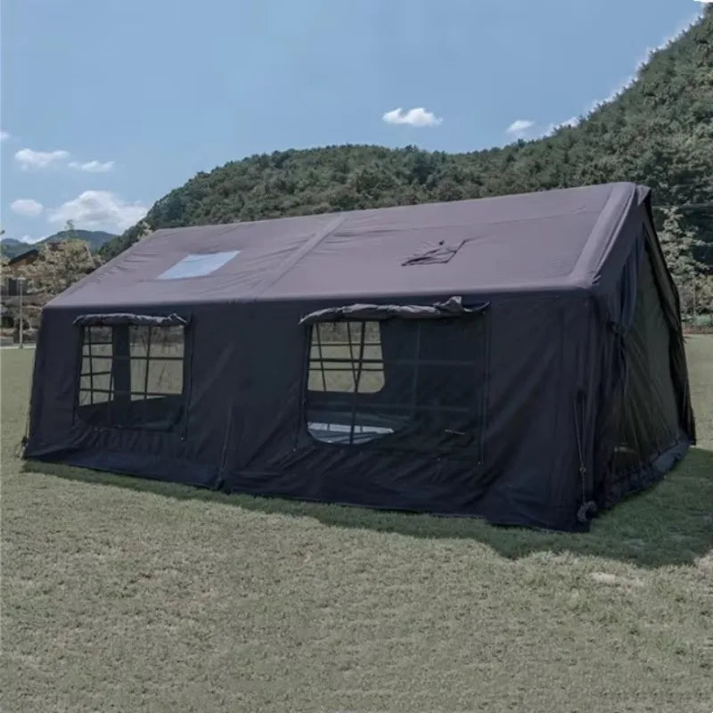 2026 17.28 Black Outdoor Camping Inflatable Tent Suitable For Outdoor Gatherings Of 8 To 12 People
