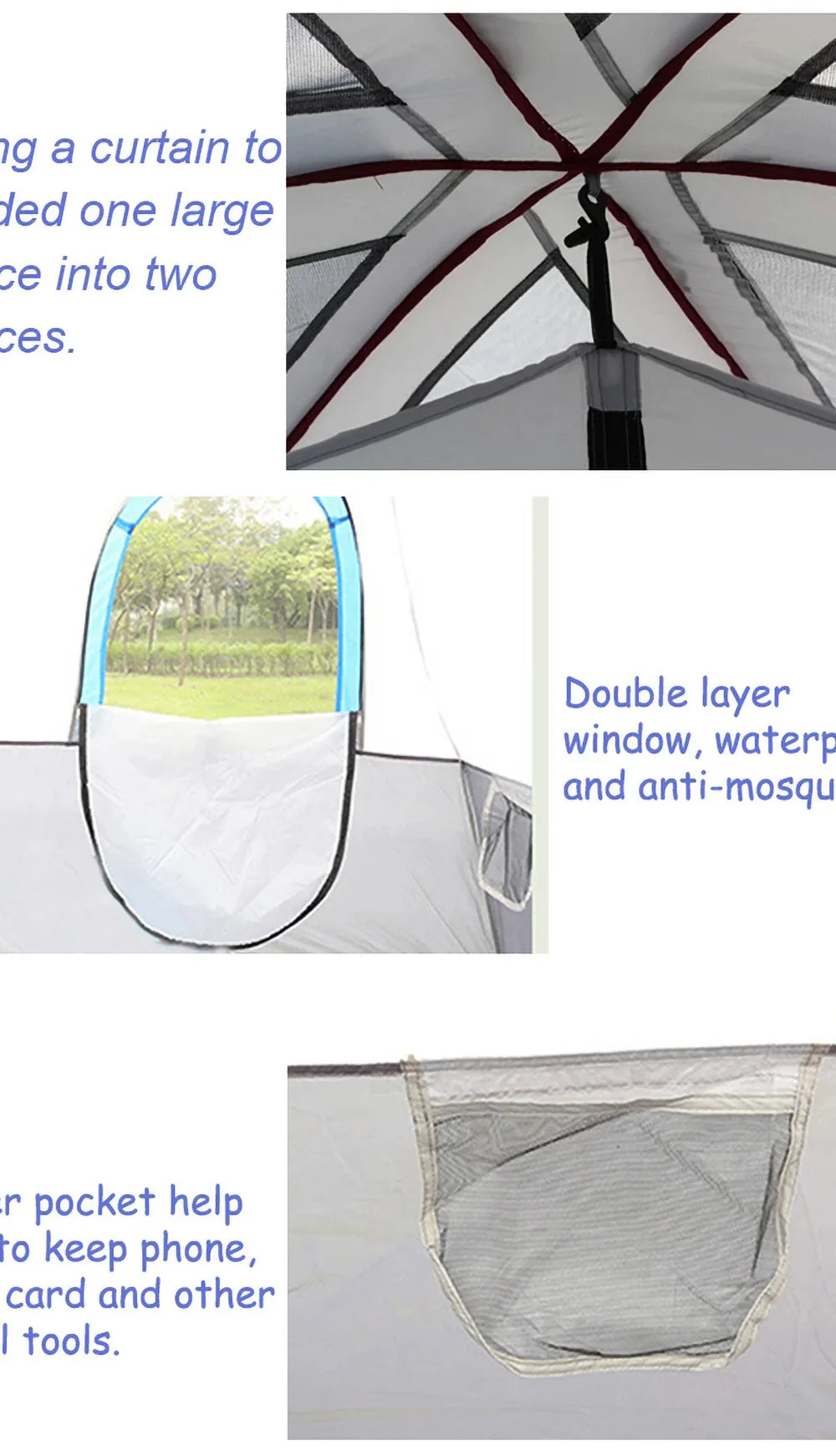 8 10 12 Person Large Family Camping Tent Waterproof Outdoor Cabin Shelter for Spacious Group Camping Events Marquee