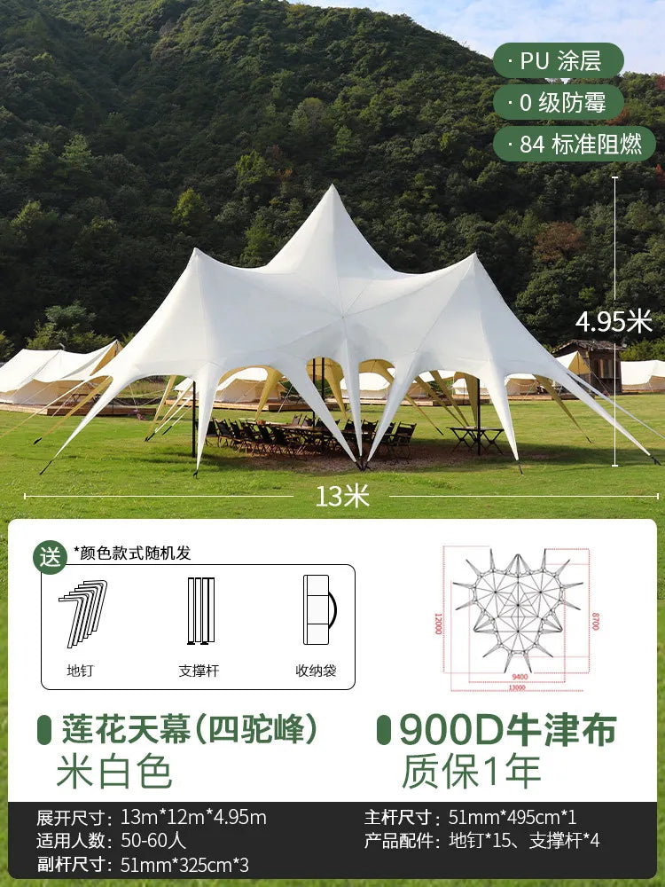 Tente de réception extérieure robuste, résistante aux UV, imperméable et coupe-vent, 10m, 15m, 20m, pour mariages et événements