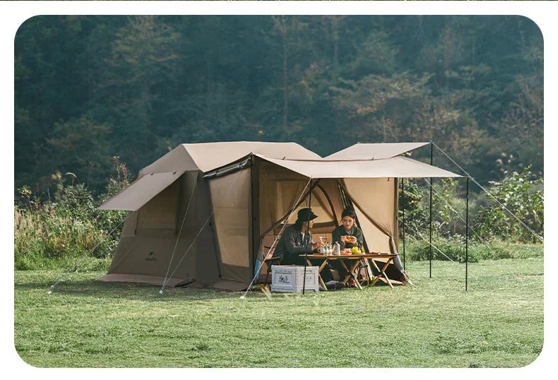 Naturehike Village 6.0-Roof Quick-open Camping Tent Outdoor Portable 150D Titanium Black Oxford Cloth Waterproof Sunscreen Tent