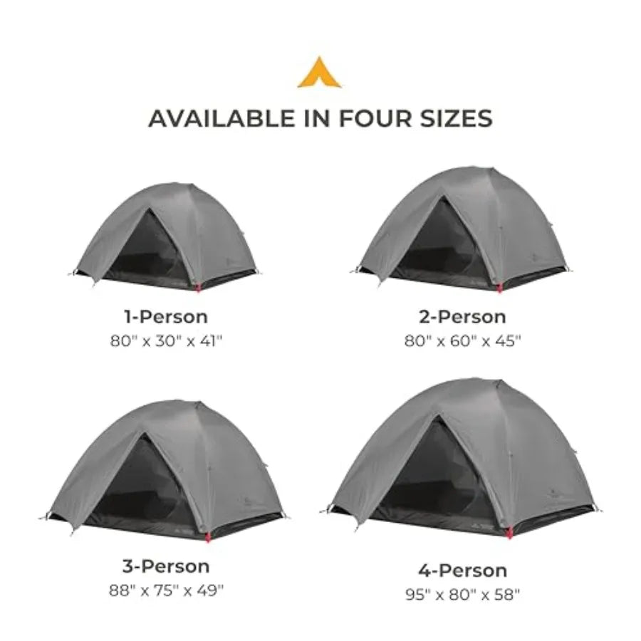 Mountain Ultra Tents Backpacking Tent, Lightweight Nylon, Olive Green, Waterproof Durable for Camping, Hiking, Backpacking