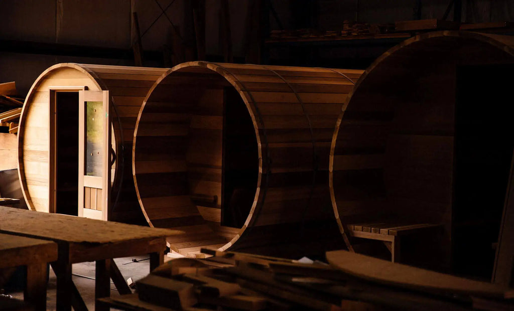 Sauna électrique extérieur pour 1 à 8 personnes, design Hemlock Spire, fitness, amincissement, avec poêle à bois, spa à domicile, détox, relaxation