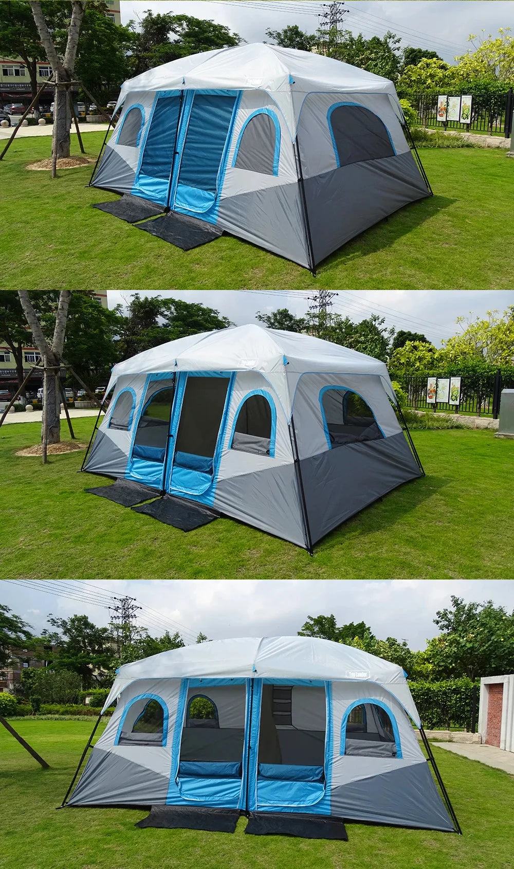 8 10 12 Person Large Family Camping Tent Waterproof Outdoor Cabin Shelter for Spacious Group Camping Events Marquee