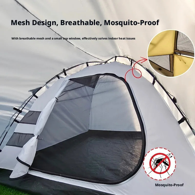 Portable Lightweight Instant Pop Up Small Outdoor Tent Windproof Waterproof Sun Shade Camping Tent for Beach and Park Leisure