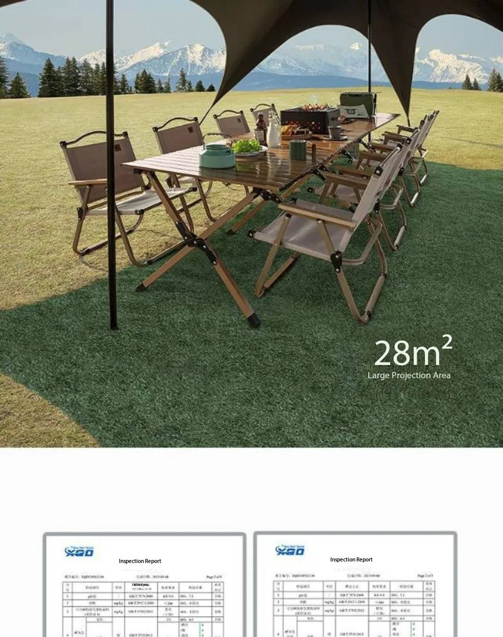 Outdoor Portable Hexagonal Sunshade Canopy Camping Rainproof Quick Setup Sun Shelter Professional Ventilated Outdoor Products
