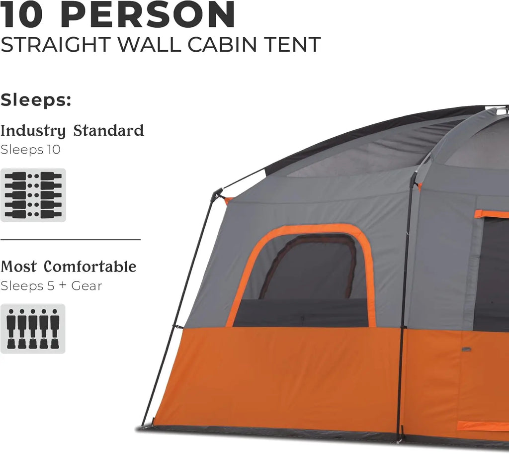 Sale price Tent for Family Camping | 10 Person / 11 Person / 12 Person Large Multi Room Cabin Tents for Car Camping & Outdoor Ad