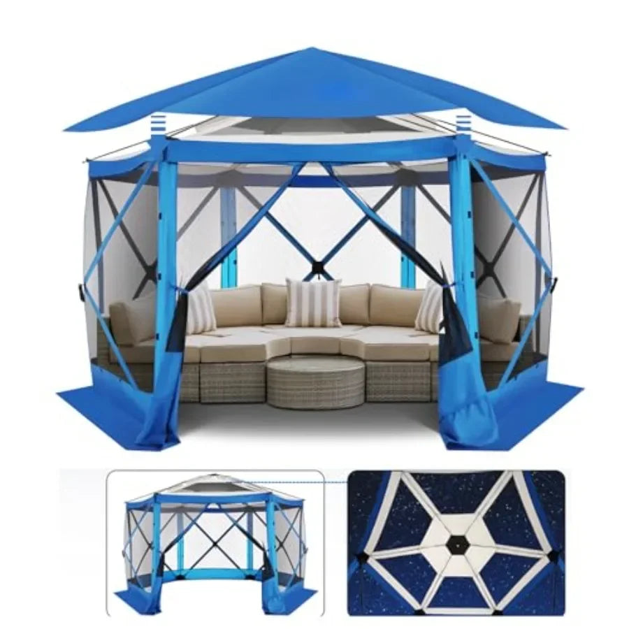 12x12 FT Pop Up  Stargazing Tent Gazebos On Clearance with Removable Roof  Sned in Gazebo Sn Tents Portable carpas para Patio f