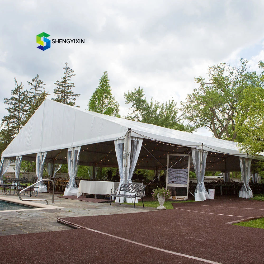 Luxury White Big Large Marquee Tipi Tents 100 150 200 300 500 People Outdoor Party Wedding Tent