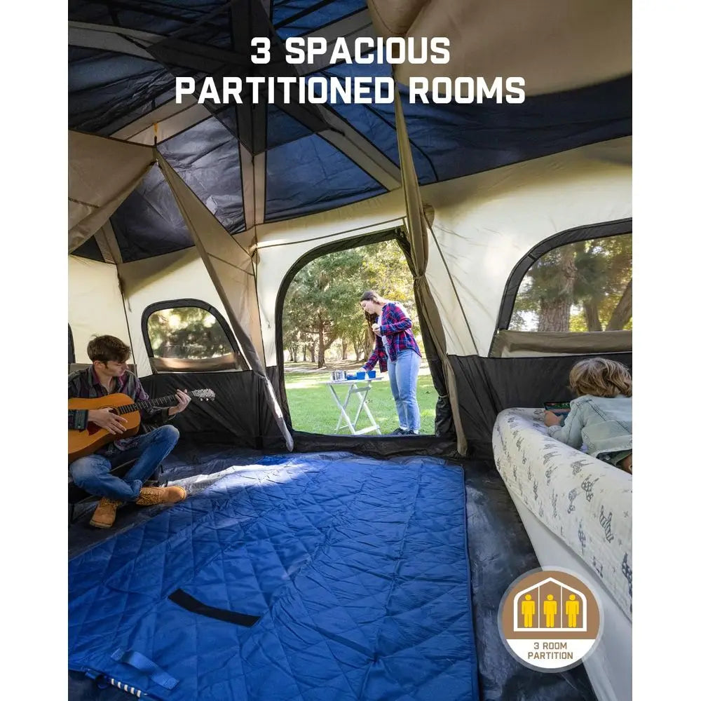 Instant Cabin Tent 6 8 10 12 Person Camping Tent Setup in 60 Seconds with Rainfly amp Windproof Portable with Carry Bag for Fam