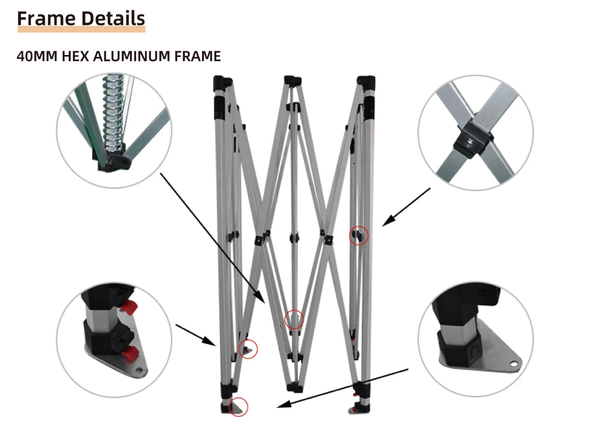 Customize 3x3M Outdoor Aluminium Folding Exhibition Event Awning Marquee Gazebos Canopy Pop Up Trad Show Tent