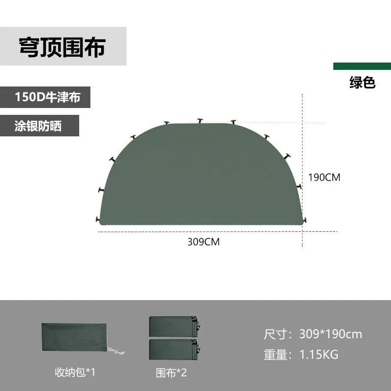 MOUNTAINHIKER 8-10 Person Outdoor Camping Dome Tents Light Luxury Round Gazebo Big Canopy Large Awning Pergola House