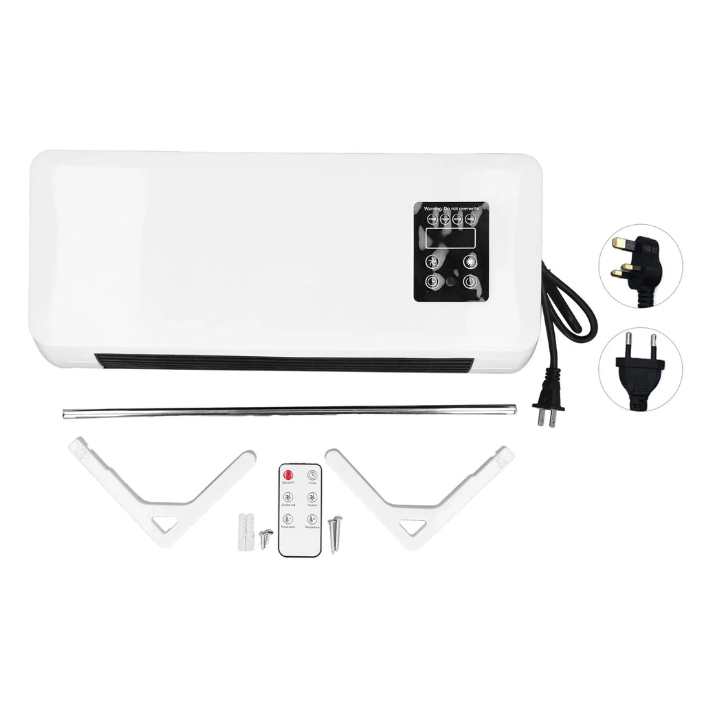 Wall Mounted Conditioner Heater Adjustable Wall Mount Portable Conditioner  Fast Heating Energy Saving for Bedroom