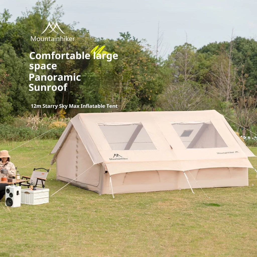 Mountainhiker Outdoor Camping Inflatable Tent Portable Folding Fully Automatic Rainproof Tourism 12 ㎡ Family House
