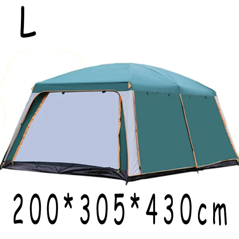 6 - 10 People Family Tour Hiking Picnic Rain-proof Mosquito-proof Wind-proof Camping Tent Outdoor  2 Rooms tent