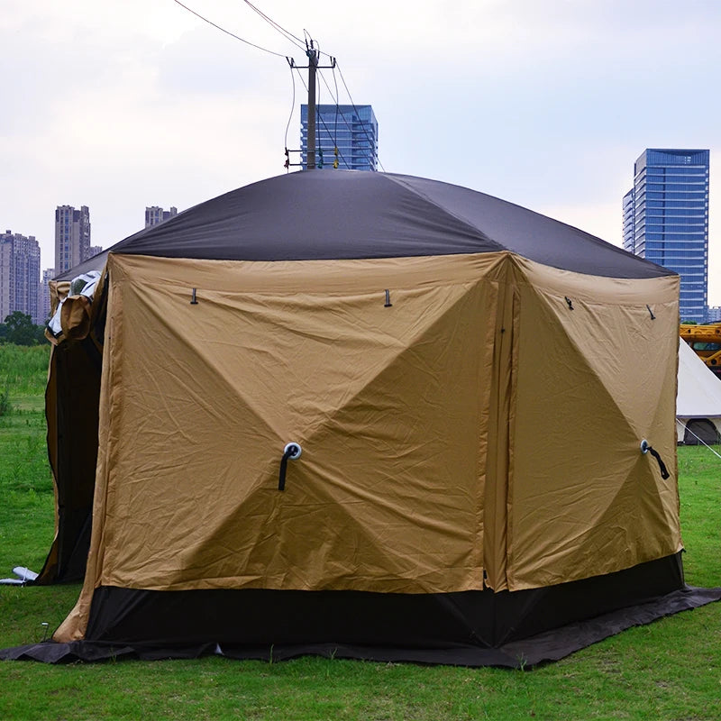 Abri solaire personnalisable pour mariage, camping, plage, extérieur, tente de camping instantanée pour 12 personnes