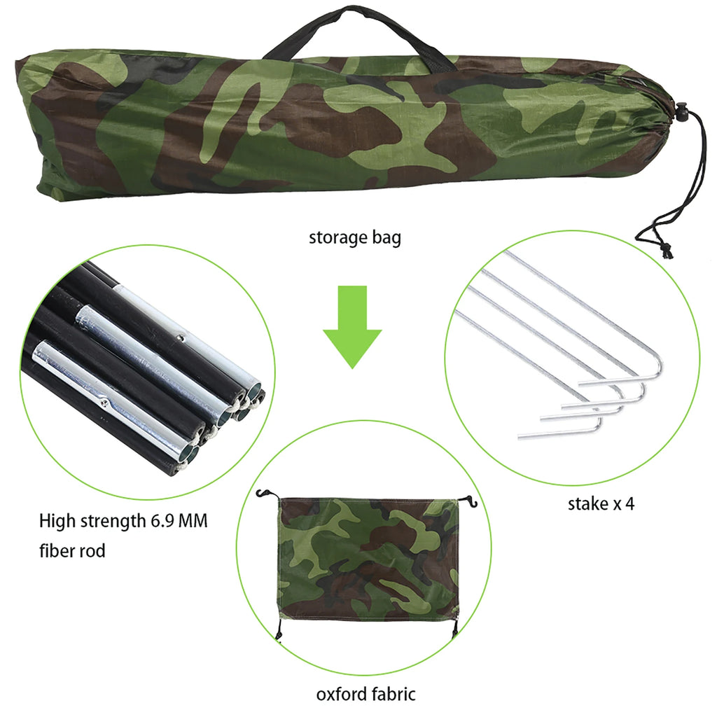 UV Protection Tent Outdoor Lightweight Shelter With Mesh Screen Keeps Out Insects/Critters Great For Camping/Hiking