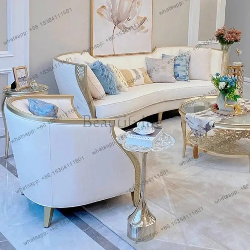 LJY Memory Italian Living Room Sofas Designer Gold Luxury Floor Sofa Living Room Bean Corner Banken Woonkamer Furniture For Home