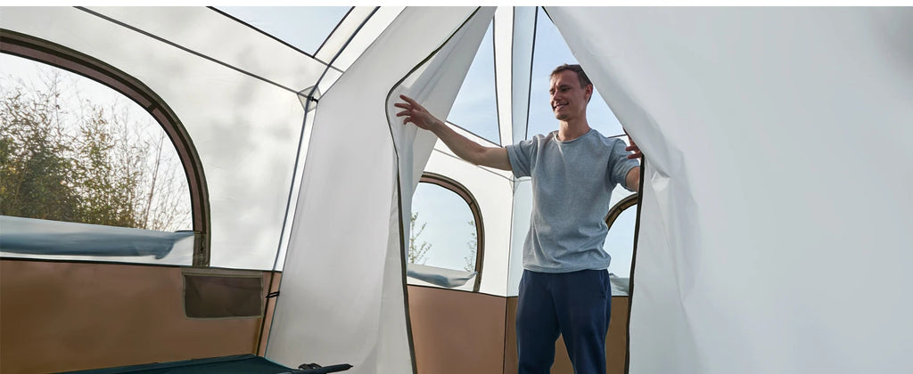 6 | 8 | 10 Person Family Camping Tent with Porch, Big Family Camping Tent with Tall Height, Good Ventilation, Water Resitant Large Tent for Outdoor Camping, Backyard