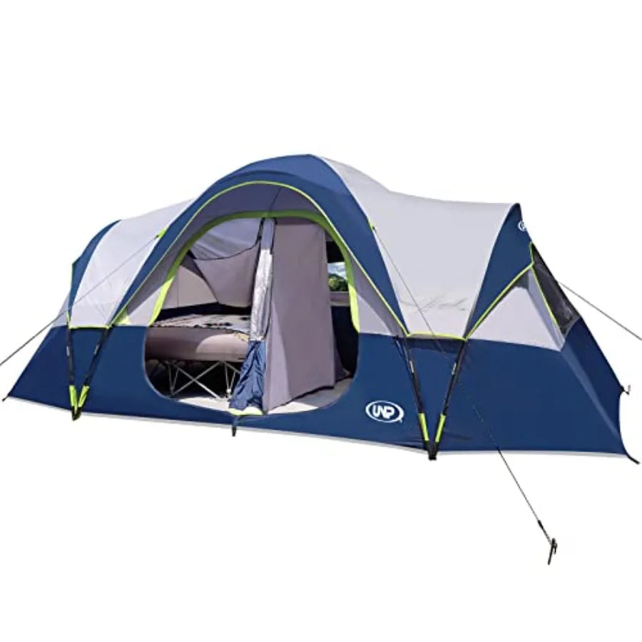 Camping Tent 10-Person-Family Tents, Parties, Music Festival Tent, Big, Easy Up, 5 Large Mesh Windows, Double Layer, 2 Room, Wa