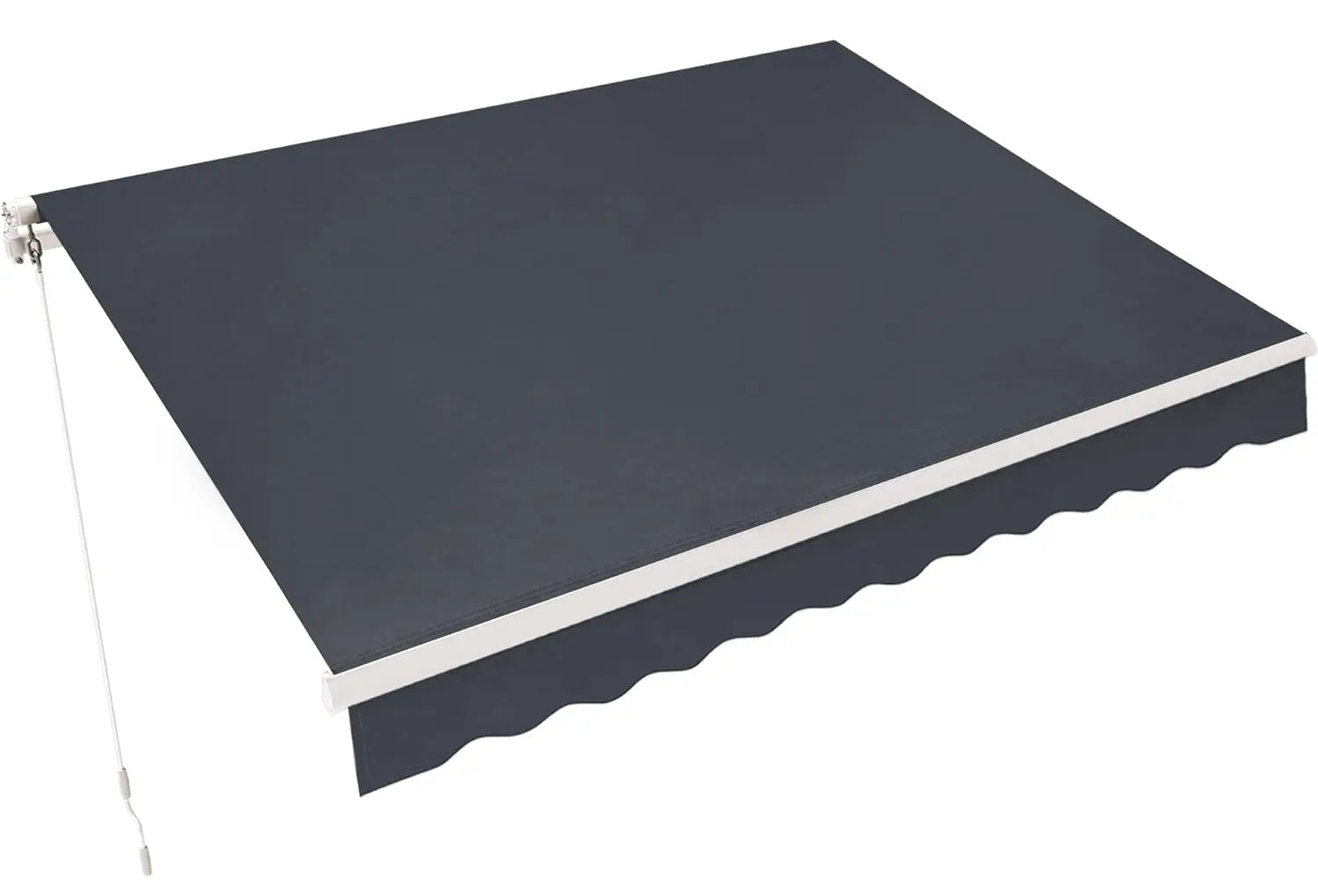9.9x7.8 Feet Manual Retractable Patio Door Window Awning Sunshade Shelter Outdoor Canopy, Customized
