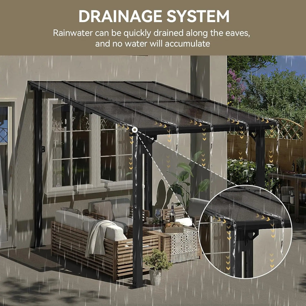 Customized 3-Seat High Back Patio Sofa with Wide Armrest, Thick Soft Cushions, Weatherproof, Suitable for Porch, Deck