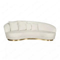 Simple clubhouse reception creative special-shaped light luxury beauty salon clothing store curved sofa