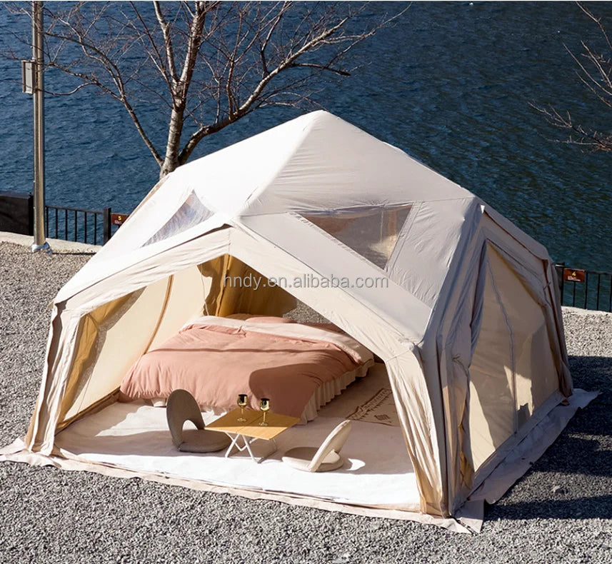 Hot sale! Large Luxury Waterproof Durable Inflatable Outdoor Camping  Tent  For 8-10 Persons- Limited time discount