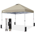 10x10 Pop Up Canopy - Beach Tent with One Push Setup - Easy Outdoor Sun Shade for Events, Parties, Camping - Gazebo, Customized