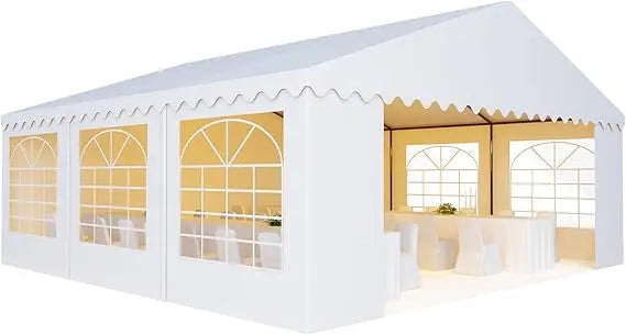 Party Tent 20x20 ft Heavy Duty Canopy Shelter for Wedding Event Fair with Fire Retardant Roof with Sidewalls