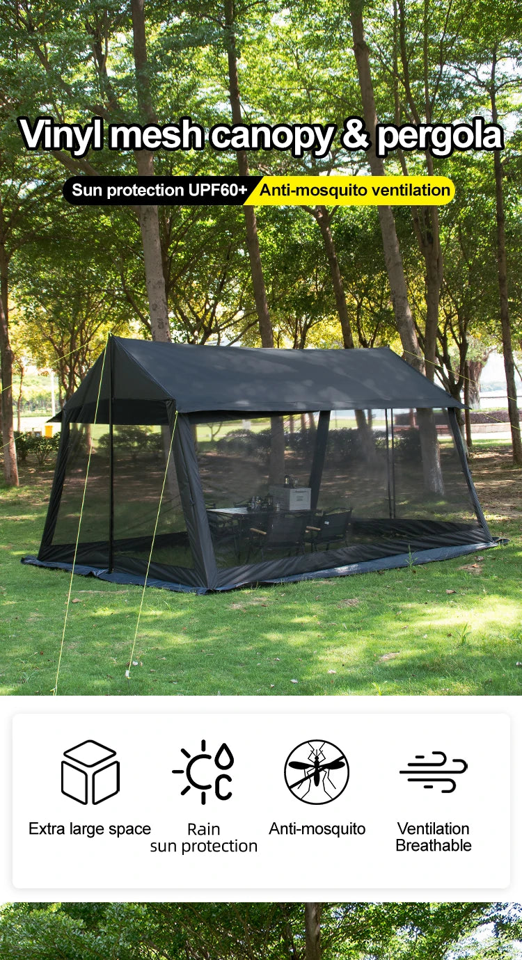 Sonuto 210D Automatic Camping Tent Large Instant Pop-up Family Tent Waterproof Anti-Mosquito Sun Shelter for Outdoor Beach Park