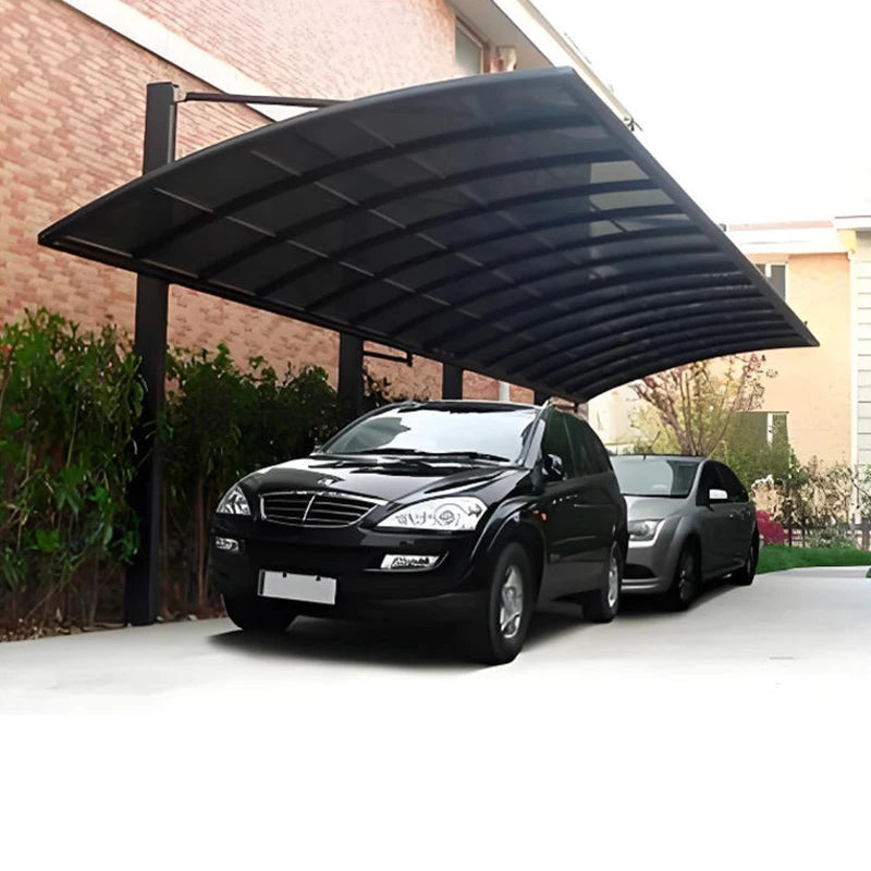 Membrane Structure Carport，Tensile Fabric Parking Shelter for Factory Commercial Use, Custom Size Sun Rain Canopy