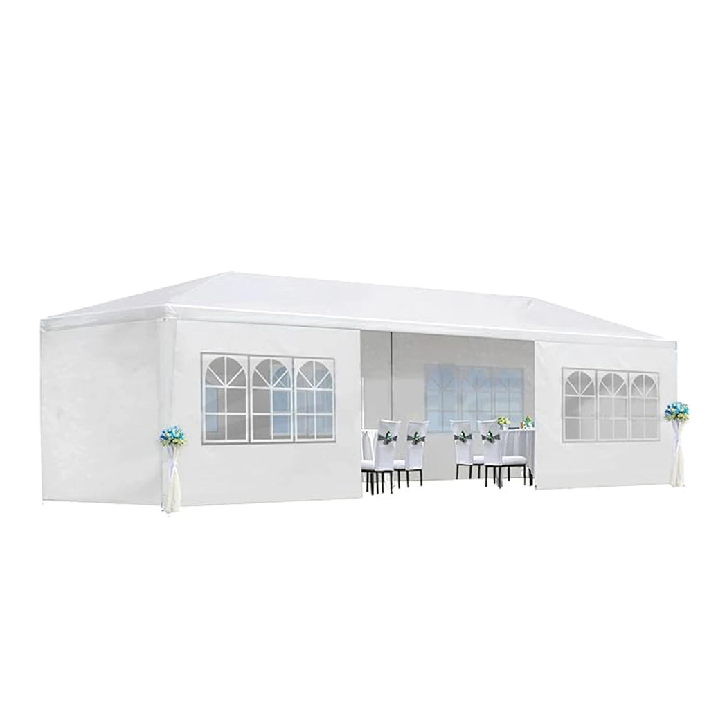 Tente de réception extérieure pour mariage avec parois latérales amovibles, abri de jardin robuste et imperméable pour fêtes, barbecues, événements, jardin, cour et patio