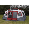 2026New Outdoor 8-12 People Double Rain And Sun Protection Family Road Trip Picnic Camping Two Rooms Tent