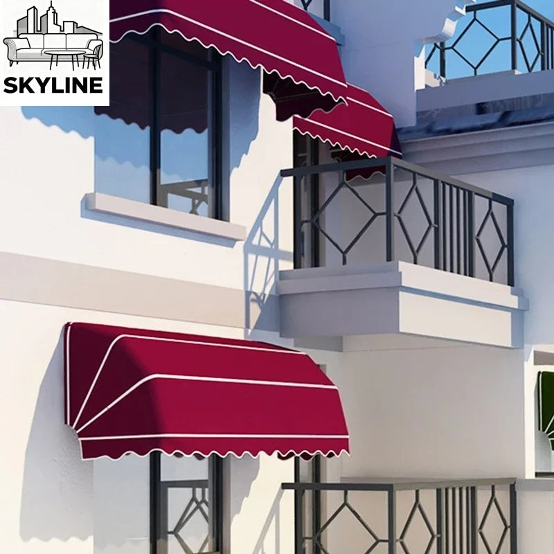 Creative Gazebos for Outdoor Window Rain Proof Canopy Simple Retractable Folding Pergola Outdoor Balcony Eaves Gazebo