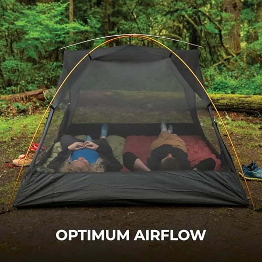 Mountain Ultra Tents Backpacking Tent, Lightweight Nylon, Olive Green, Waterproof Durable for Camping, Hiking, Backpacking