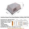 MOUNTAINHIKER Camping Family luxury Tent 3-12 Person Double Layers Oversize 2 Rooms Thickened Rainproof Outdoor Tour Equipment
