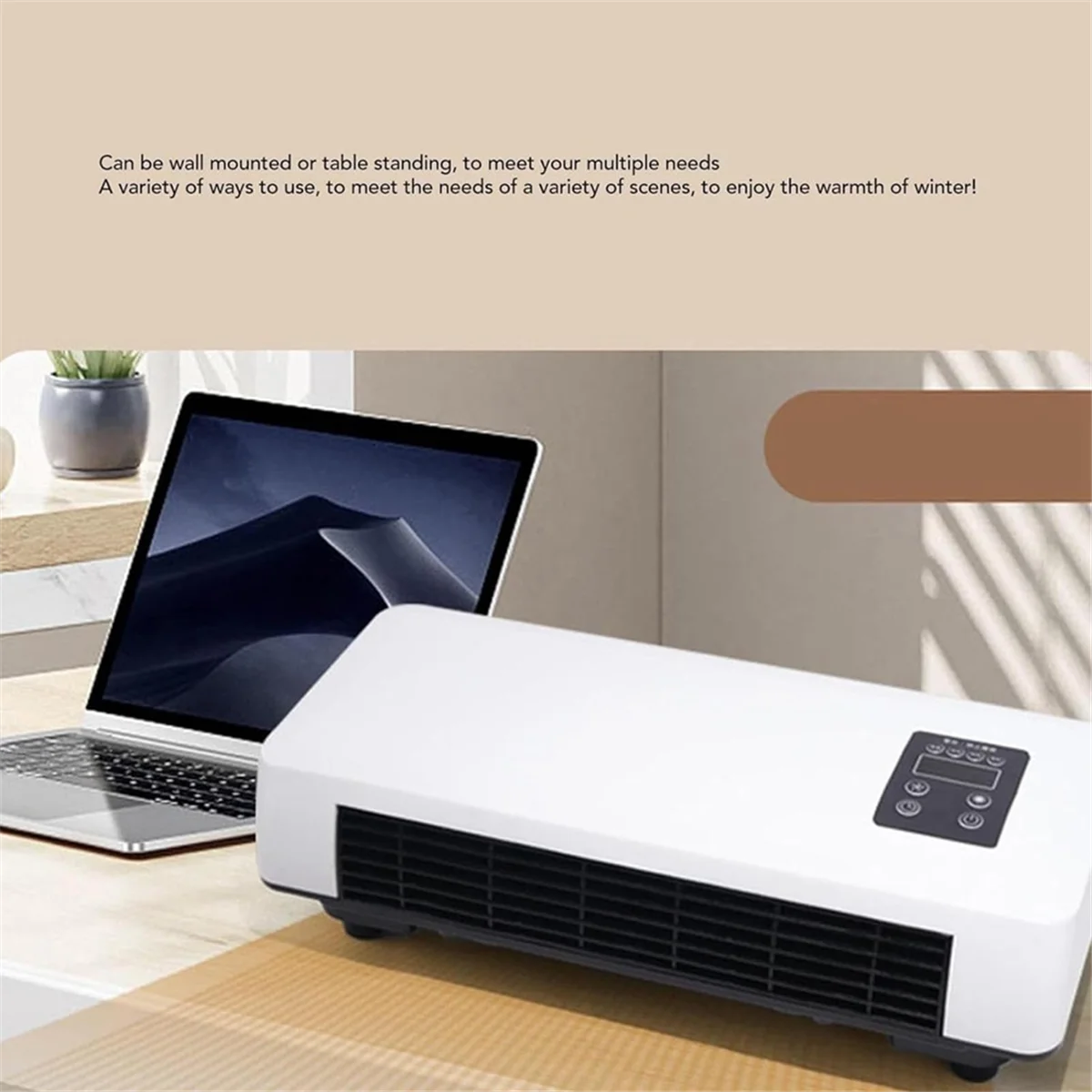 BISM1 Cooling and Heating Dual-Purpose Heater Household Wall-Mounted Electric Heater Small Air Conditioner EU Plug