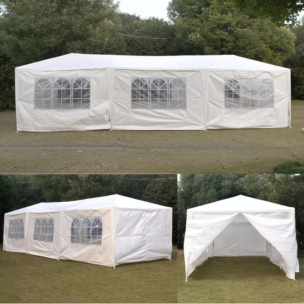 10' x 30' Outdoor Waterproof Gazebo Canopy Tent with Removable Sidewalls and Windows Heavy Duty Tent for Party, Customized