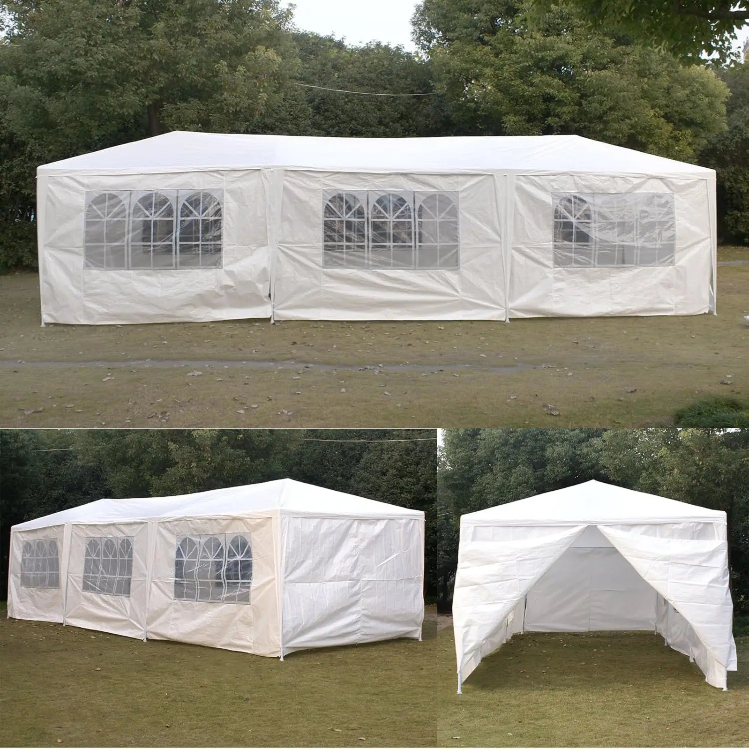10' x 30' Outdoor Waterproof Gazebo Canopy Tent with Removable Sidewalls and Windows Heavy Duty Tent for Party, Customized
