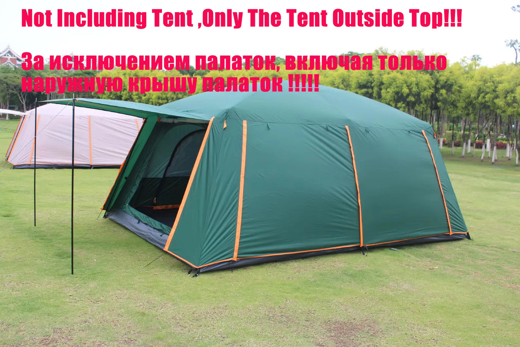 Weatherproof Rainfly Full Cover Tent Top For 5-8-12 Person Tents Protects From The Elements ,Only Tent Top, Not Including Tent